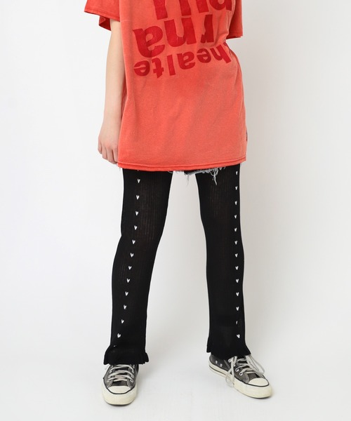 RNA（アールエヌエー）の「R4258 プチハートシアーレギンスパンツ（その他パンツ・レディース・ナチュラル/ブラック/ピンク・MEDIUM）」の7枚目の写真