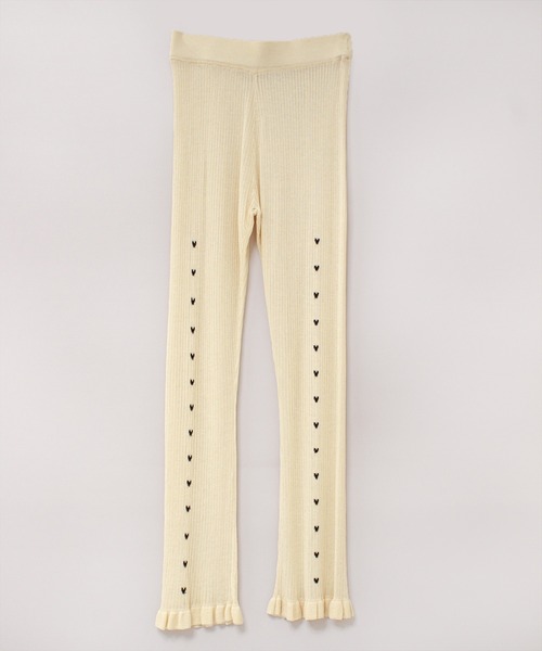 RNA（アールエヌエー）の「R4258 プチハートシアーレギンスパンツ（その他パンツ・レディース・ナチュラル/ブラック/ピンク・MEDIUM）」の5枚目の写真