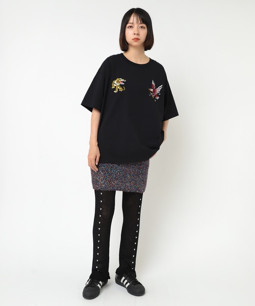 RNA（アールエヌエー）の「R4258 プチハートシアーレギンスパンツ（その他パンツ・レディース・ナチュラル/ブラック/ピンク・MEDIUM）」の11枚目の写真