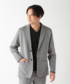 セール】ストレッチ ダブルクロス カラーレスジャケット / PE STRETCH