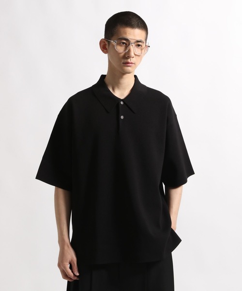 STERNBERG(スタンバーグ)の「ミラノリブポロシャツ(ポロシャツ・メンズ・ブラック/ベージュ/セージグリーン・LARGE/MEDIUM)」の2枚目の写真