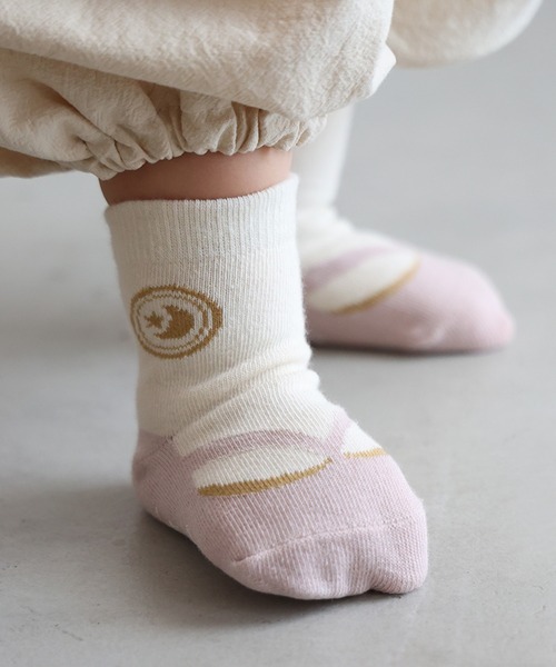 PUPPAPUPO（プッパプーポ）の「ベビー ソックス 足袋（ソックス/靴下・キッズ・スミクロ/サンドベージュ/ピンク/ブラウン・FREE/S/M）」の9枚目の写真