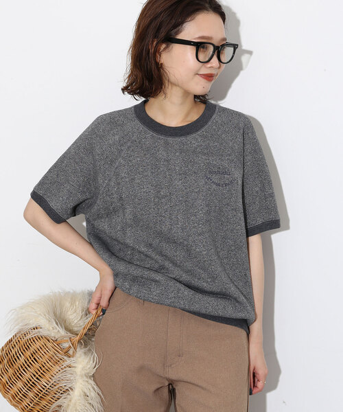 SLOBE IENA（スローブイエナ）の「ラメ裏毛ハーフスリーブプル