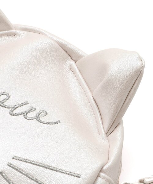 apres les cours（アプレレクール）の「ねこちゃんポシェット（ショルダーバッグ・キッズ・アイボリー/ブラック・FREE）」の20枚目の写真