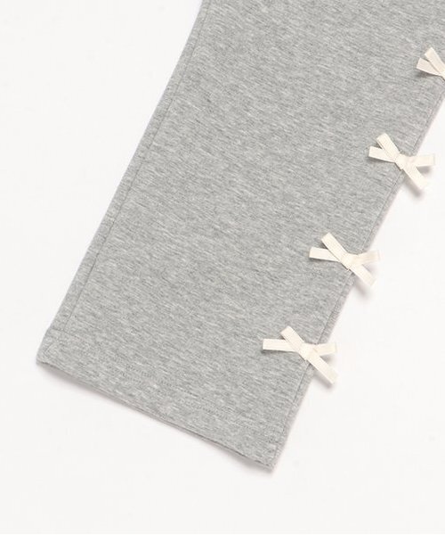 petit main（プティマイン）の「【防汚加工/リンク】リボンワイドパンツ（スウェットパンツ・キッズ・トップグレー/ネイビー・130cm/120cm/110cm/100cm/90cm）」の6枚目の写真