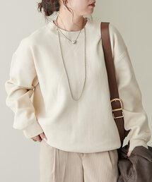 NUNIFE（ユニフィー）の「春カラー追加《9色展開》スウェットライクニットプルオーバー（ニット/セーター・レディース）」