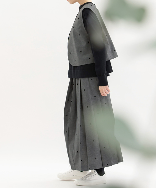 nop de nod（ノップドゥノッド）の「polkaフロック2wayベスト（ベスト