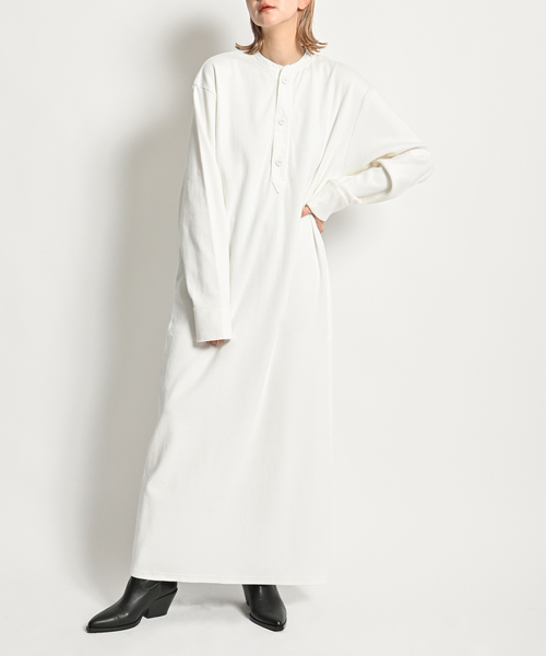 CITYSHOP(シティーショップ)の「RIB CUT DRESS:ワンピース(ワンピース・レディース・ホワイト/ブラック・36/38)」の2枚目の写真