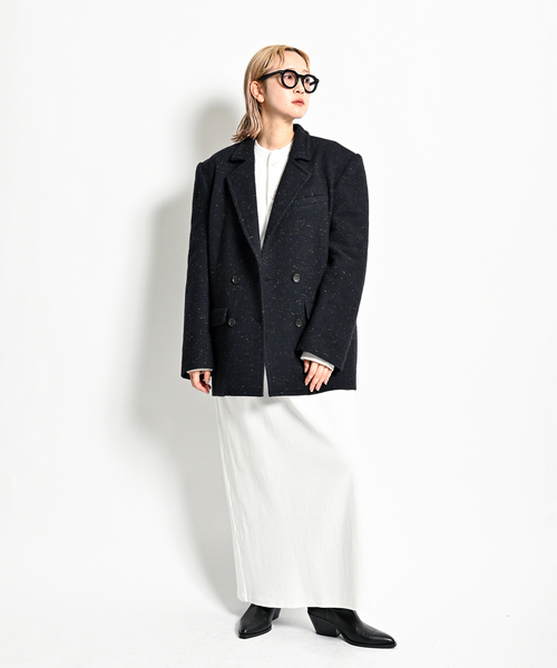 CITYSHOP(シティーショップ)の「RIB CUT DRESS:ワンピース(ワンピース・レディース・ホワイト/ブラック・36/38)」の18枚目の写真