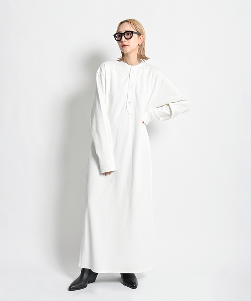 CITYSHOP(シティーショップ)の「RIB CUT DRESS:ワンピース(ワンピース・レディース・ホワイト/ブラック・36/38)」の19枚目の写真