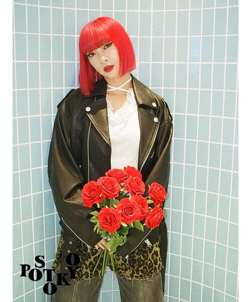 jouetie(ジュエティ)の「【PosTokyo】real leather riders(ライダースジャケット・レディース・ブラック・MEDIUM)」の2枚目の写真