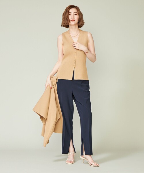 conte（コンテ）の「＜conte＞スリット テーパードパンツ（その他