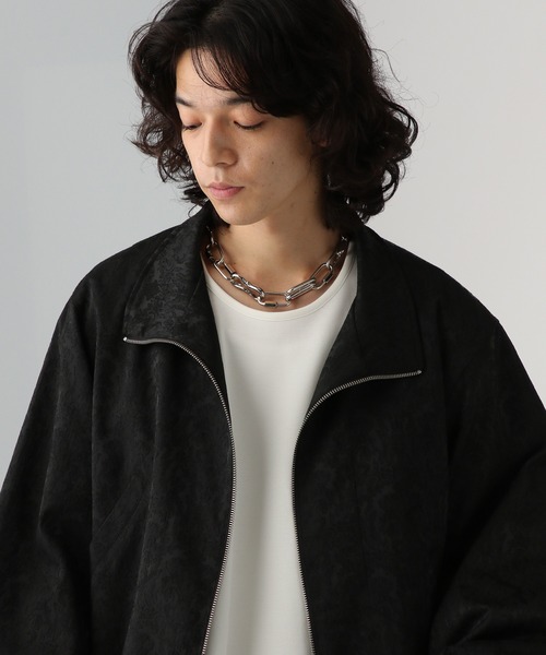 HARE（ハレ）の「【SET UP対応】コンパクトスタンドブルゾン(HARE)（ブルゾン・メンズ・グレー/ブラック/ブラック系その他・SMALL/MEDIUM）」の3枚目の写真