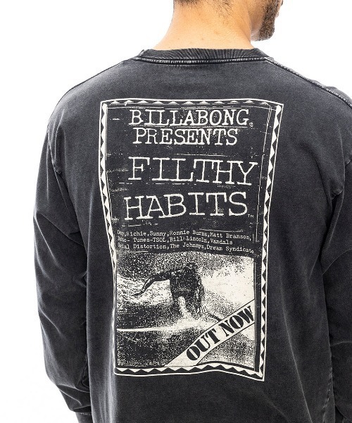 BILLABONG（ビラボン）の「BILLABONG メンズ HERITAGE ロンＴ 【2024年秋冬モデル】/ビラボンバックプリント長袖ロンT（Tシャツ/カットソー・メンズ・ブラック/オフホワイト/ブラック系その他/ホワイト系その他・MEDIUM/LARGE/X-LARGE）」の14枚目の写真
