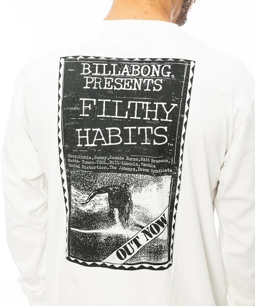 BILLABONG（ビラボン）の「BILLABONG メンズ HERITAGE ロンＴ 【2024年秋冬モデル】/ビラボンバックプリント長袖ロンT（Tシャツ/カットソー・メンズ・ブラック/オフホワイト/ブラック系その他/ホワイト系その他・MEDIUM/LARGE/X-LARGE）」の7枚目の写真