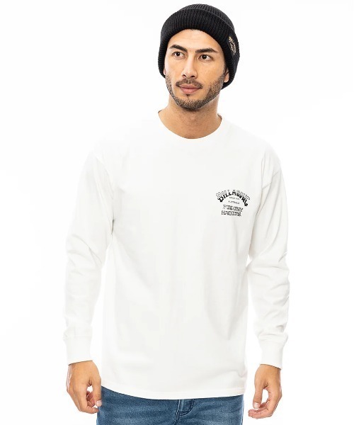 BILLABONG（ビラボン）の「BILLABONG メンズ HERITAGE ロンＴ 【2024年秋冬モデル】/ビラボンバックプリント長袖ロンT（Tシャツ/カットソー・メンズ・ブラック/オフホワイト/ブラック系その他/ホワイト系その他・MEDIUM/LARGE/X-LARGE）」の5枚目の写真
