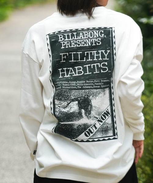 BILLABONG（ビラボン）の「BILLABONG メンズ HERITAGE ロンＴ 【2024年秋冬モデル】/ビラボンバックプリント長袖ロンT（Tシャツ/カットソー・メンズ・ブラック/オフホワイト/ブラック系その他/ホワイト系その他・MEDIUM/LARGE/X-LARGE）」の22枚目の写真