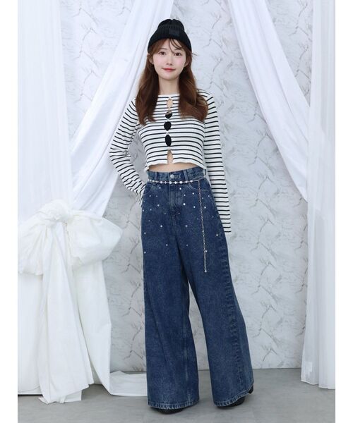 EATME（イートミー）の「ビジューチェーンベルト（ベルト・レディース・シルバー・FREE）」の3枚目の写真