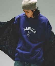NAUTICA | NAUTICA/ノーティカ Felt Patch Arch Logo Crewneck Sweatshirt/フェルトパッチ アーチロゴ クルーネックスウェット(スウェット)