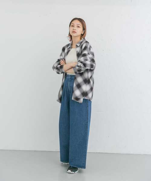 EKAL(エカル)の「バギータックデニム(デニムパンツ・レディース・ブルー系その他/ワンウォッシュ・SMALL/MEDIUM)」の10枚目の写真