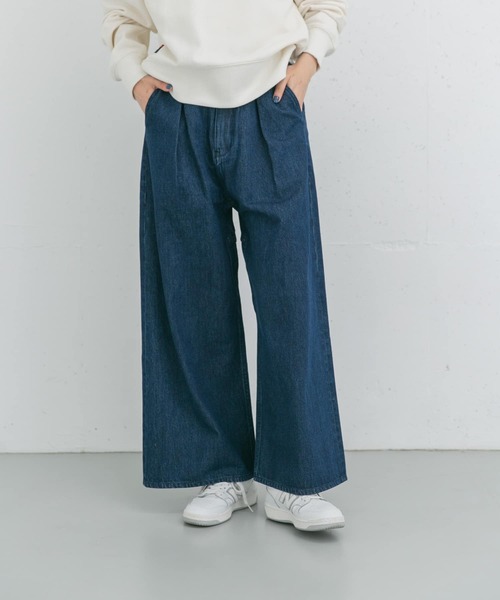 EKAL(エカル)の「バギータックデニム(デニムパンツ・レディース・ブルー系その他/ワンウォッシュ・SMALL/MEDIUM)」の18枚目の写真