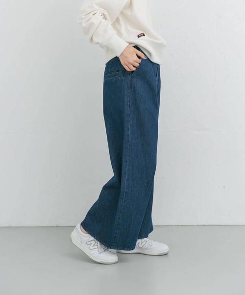 EKAL(エカル)の「バギータックデニム(デニムパンツ・レディース・ブルー系その他/ワンウォッシュ・SMALL/MEDIUM)」の19枚目の写真