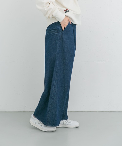 EKAL(エカル)の「バギータックデニム(デニムパンツ・レディース・ブルー系その他/ワンウォッシュ・SMALL/MEDIUM)」の20枚目の写真