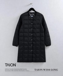 【TAION(タイオン)】〈ウィメンズ〉ベーシック Vネックボタン ロングダウンジャケット