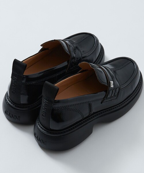GANNI（ガニー）の「GANNI/ガニー EVERYDAY LOAFER / S2621 / 厚底ローファー（ローファー・レディース・ブラック・37/38/36）」の4枚目の写真