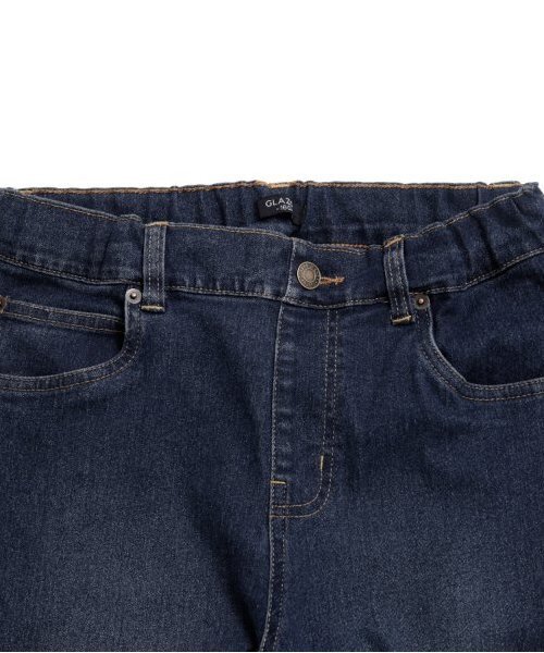 GLAZOS（グラソス）の「【大人向けサイズあり】ストレッチ裏起毛デニム・スリムパンツ（デニムパンツ・キッズ・ライトブルー/ブラック/インディゴブルー・140cm/150cm/160cm/170cm）」の13枚目の写真