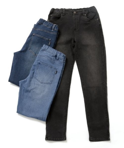 GLAZOS（グラソス）の「【大人向けサイズあり】ストレッチ裏起毛デニム・スリムパンツ（デニムパンツ・キッズ・ライトブルー/ブラック/インディゴブルー・140cm/150cm/160cm/170cm）」の7枚目の写真