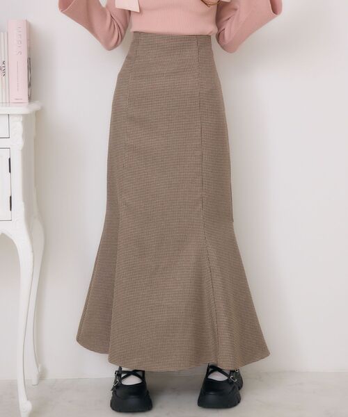 ems excite（エムズエキサイト）の「バックスリットマーメイドSK（スカート・レディース・ブラウン系その他/ブラック/ライトグレー・FREE）」の8枚目の写真