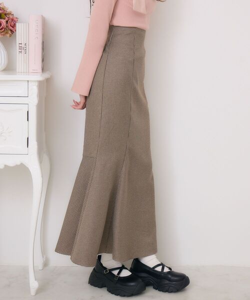 ems excite（エムズエキサイト）の「バックスリットマーメイドSK（スカート・レディース・ブラウン系その他/ブラック/ライトグレー・FREE）」の9枚目の写真