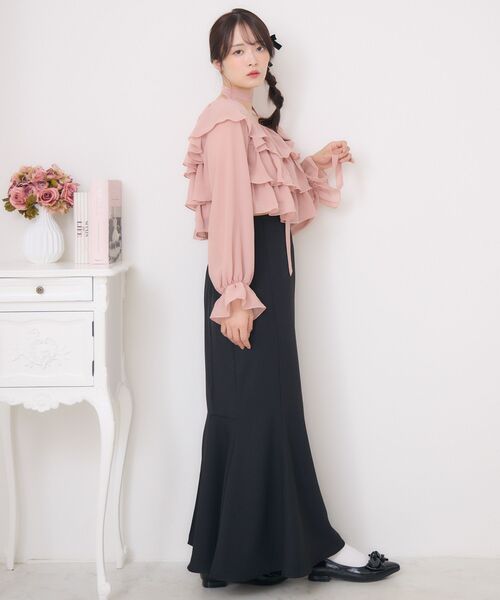 ems excite（エムズエキサイト）の「バックスリットマーメイドSK（スカート・レディース・ブラウン系その他/ブラック/ライトグレー・FREE）」の13枚目の写真