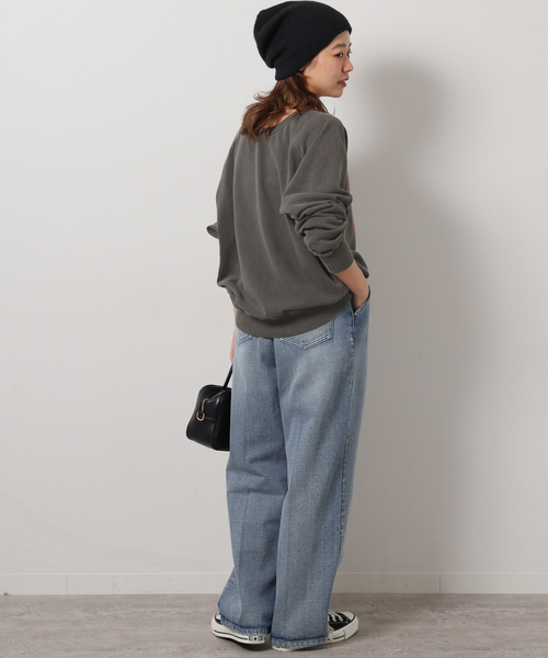 MIXTA（ミクスタ）の「別注【MIXTA/ミクスタ】*RELUME C/N SWEAT：スウェット（スウェット・レディース・ブラック系その他/ホワイト/キャメル・FREE）」の9枚目の写真