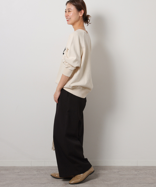 MIXTA（ミクスタ）の「別注【MIXTA/ミクスタ】*RELUME C/N SWEAT：スウェット（スウェット・レディース・ブラック系その他/ホワイト/キャメル・FREE）」の18枚目の写真