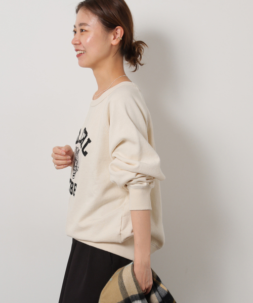 MIXTA（ミクスタ）の「別注【MIXTA/ミクスタ】*RELUME C/N SWEAT：スウェット（スウェット・レディース・ブラック系その他/ホワイト/キャメル・FREE）」の22枚目の写真