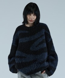 VELNUS | 【VELNUS】Wool blend shaggy design knit/ウールブレンド シャギーデザインニット(ニット/セーター)