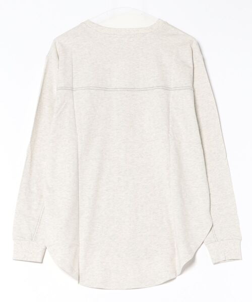 anap mimpi（アナップミンピ）の「切り替え ラウンドヘム 無地 長袖 ビッグ ロンT（Tシャツ/カットソー・レディース・ブラック/オフホワイト/キナリ・FREE）」の22枚目の写真