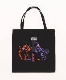 【倭物やカヤ】つがい刺繍トートバッグ