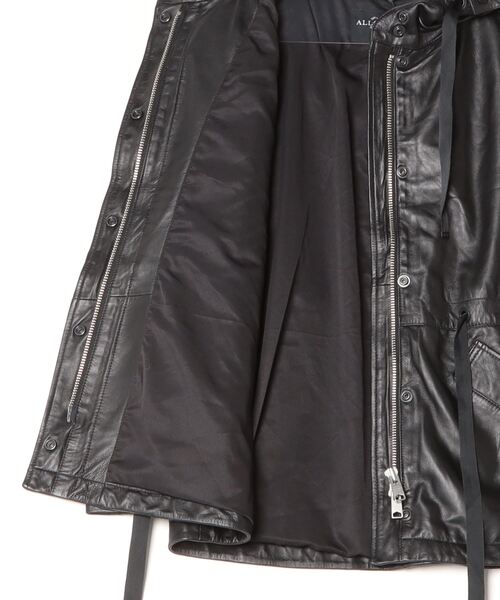 ALLSAINTS（オールセインツ）の「KELSEA RELAXED FIT LEATHER JACKET | KELSEA リラックス フィット レザー ジャケット（その他アウター・レディース・ブラック・S/M/XS/L）」の10枚目の写真