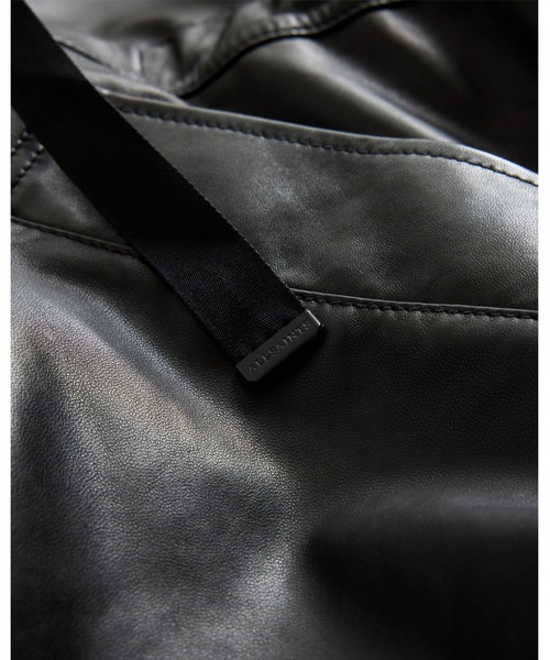 ALLSAINTS（オールセインツ）の「KELSEA RELAXED FIT LEATHER JACKET | KELSEA リラックス フィット レザー ジャケット（その他アウター・レディース・ブラック・S/M/XS/L）」の8枚目の写真
