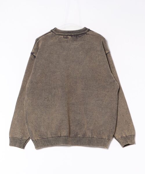 ROUGH TRADE(ラフトレード)の「ストーンウォッシュ クルーニット(M1)(ニット/セーター・メンズ・ミント/ブラック/パープル・MEDIUM/LARGE/X-LARGE)」の4枚目の写真