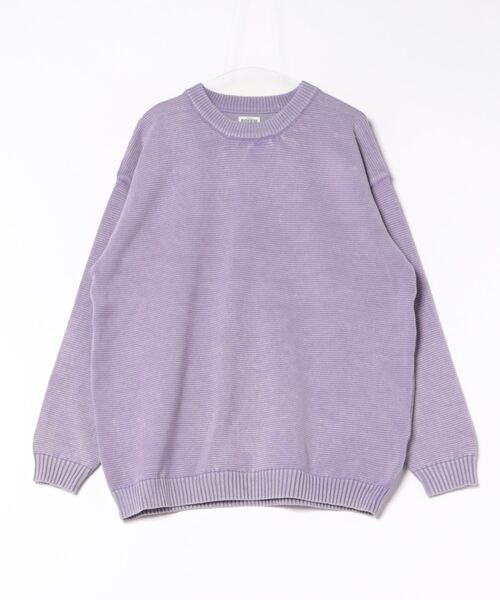 ROUGH TRADE(ラフトレード)の「ストーンウォッシュ クルーニット(M1)(ニット/セーター・メンズ・ミント/ブラック/パープル・MEDIUM/LARGE/X-LARGE)」の12枚目の写真