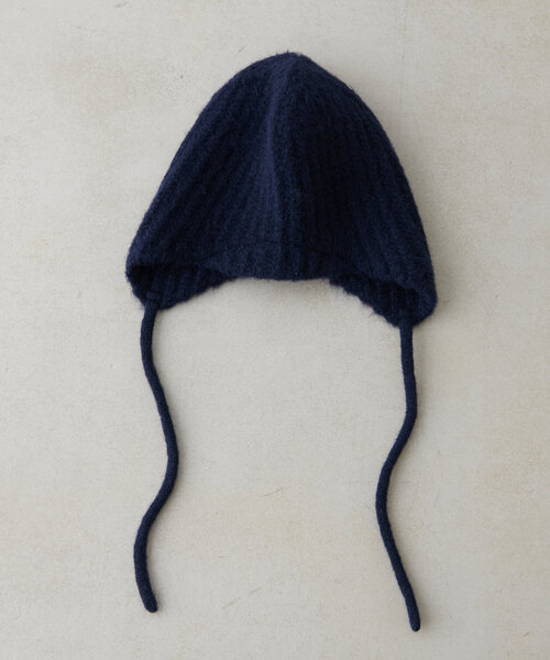 DISCOAT（ディスコート）の「ニットイヤーフラップビーニー（ニットキャップ/ビーニー・レディース・ネイビー/ベージュ・FREE）」の13枚目の写真