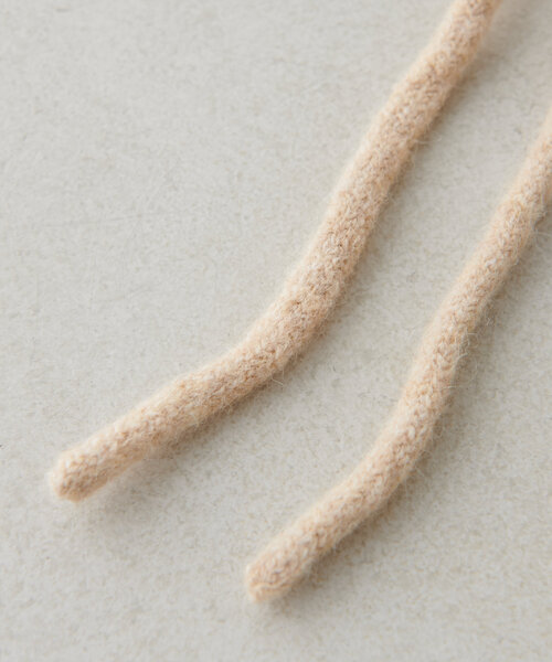 DISCOAT（ディスコート）の「ニットイヤーフラップビーニー（ニットキャップ/ビーニー・レディース・ネイビー/ベージュ・FREE）」の5枚目の写真