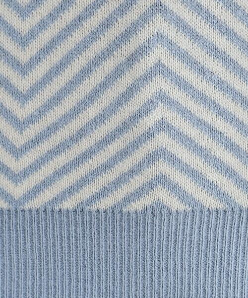 SHOO・LA・RUE(シューラルー)の「◆【S-LL/洗える/毛玉レス】クラシカルな柄が目を惹く プチハイネックニット(ニット/セーター・レディース・ブルー系9/ブラック系3/ブラック系4/ベージュ系3・04/03/02/01)」の15枚目の写真