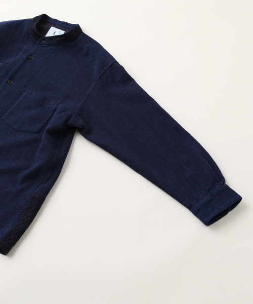 EDIFICE(エディフィス)の「tatamass Band Collar SH Waffle Dobby(シャツ/ブラウス・メンズ・ネイビー・LARGE/MEDIUM)」の4枚目の写真