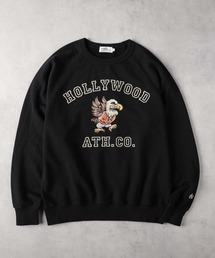 Right-on | 【Hollywood athletic co】カラーフロッキーラグランスウェット(スウェット)