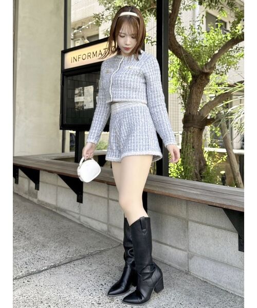 dazzlin（ダズリン）の「ツイードライクニットパンツ（その他パンツ・レディース・ベージュ/ネイビー/ブルー/レッド・FREE）」の20枚目の写真